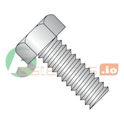NEWPORT FASTENERS #4-40 x 3/8 in Slotted Hex Machine Screw, Plain 18-8 Stainless Steel, 5000 PK 312337
